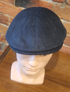 100% Linen Cap, Made in Italy, BLACK