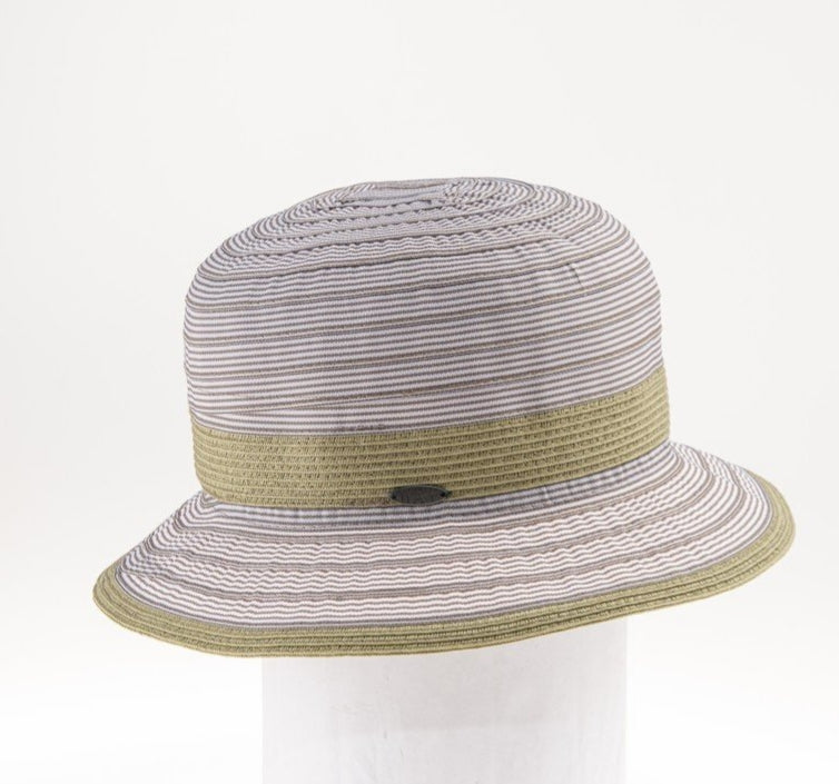 Lightweight Ribbon Bucket/Cloche Hat