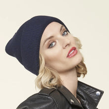 Load image into Gallery viewer, 100% Merino Wool Toque, NAVY
