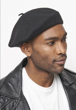 Load image into Gallery viewer, 100% Wool Beret , BLACK
