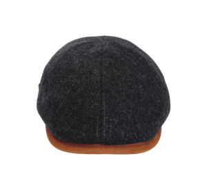 Italian Made 100% Wool Cap, BLACK