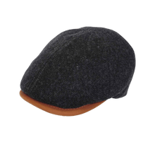 Load image into Gallery viewer, Italian Made 100% Wool Cap, BLACK
